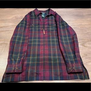 Lauren by Ralph Lauren Flannel Zip Up